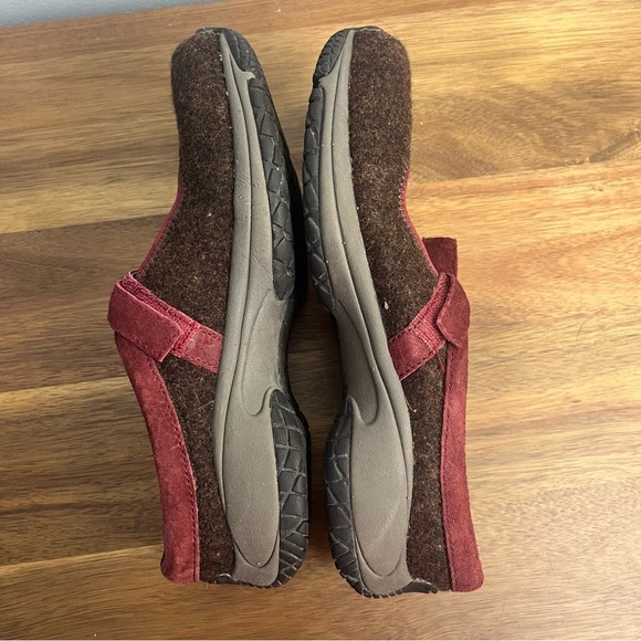 Merrell Women's Encore Wool Shoes women’s 6 Mary Jane burgundy  QForm Ortholite - Picture 5 of 10